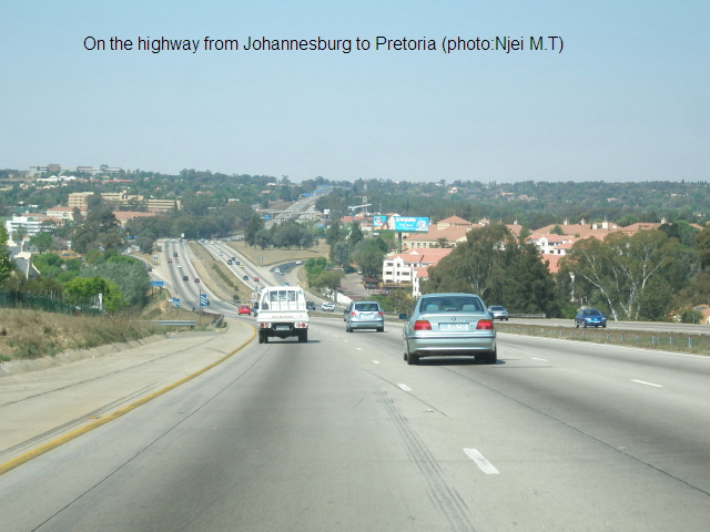 Johannesbug-Pretoria Higway (photo: Njei M.T)